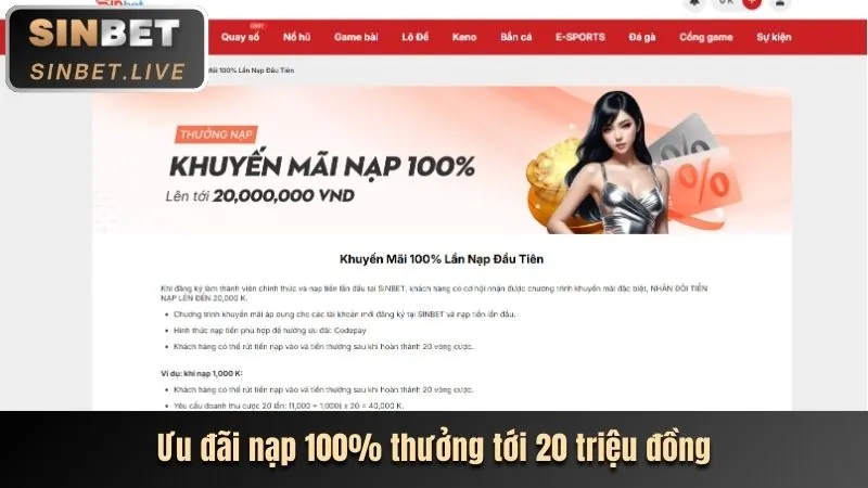 Ưu đãi nạp lại casino 12bet 192